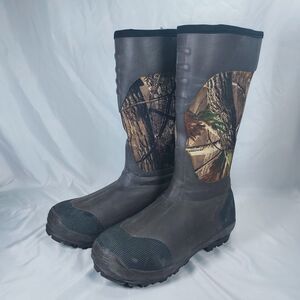 Herman Survivors Mens 8 Camo Hunting Boots Waterproof Neoprene Thinsulate 1000g